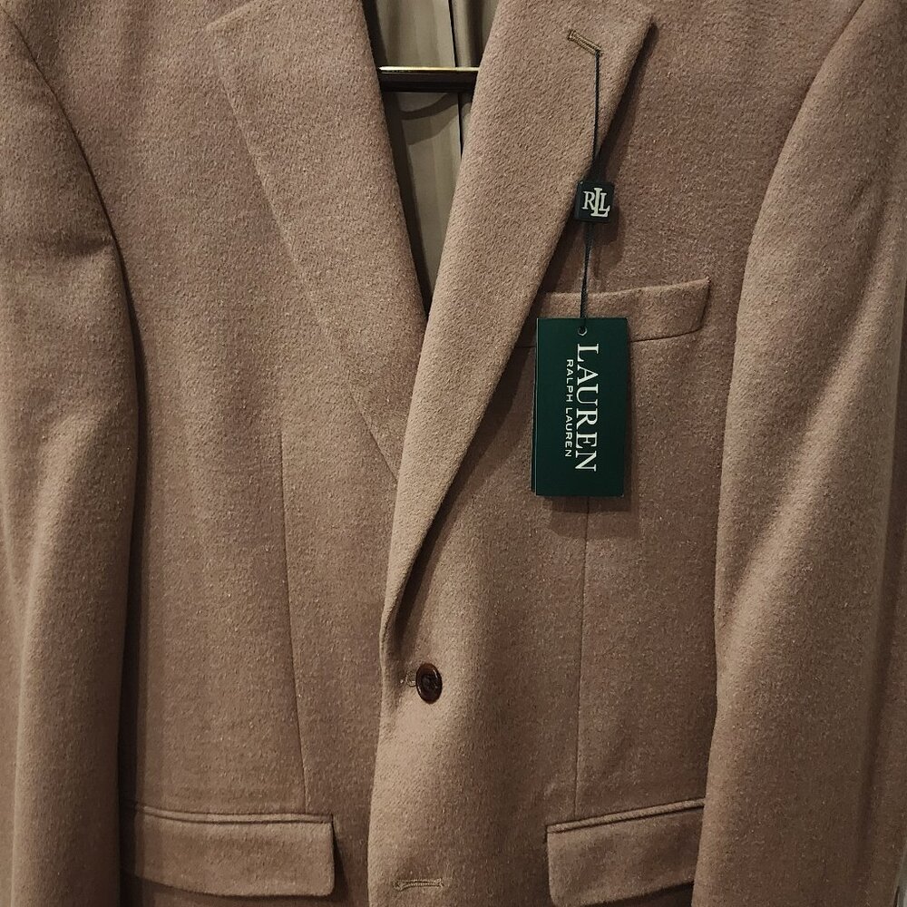 NWT Ralph Lauren Wool Camel Blazer 38R